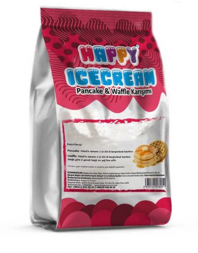 Happy Icecream Profesyonel Pancake & Waffle Karışımı 1 Kg