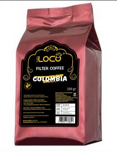 Barista Loco Colombia Filtre Kahve 250 Gr.