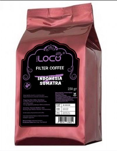 Barista Loco Indonesia Sumatra Filtre Kahve 250 gr.