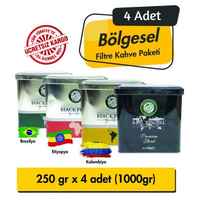 Filtre Kahve Bölgesel Fırsat Paketi - 4 x 250 gr