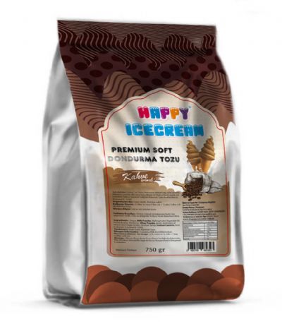 Happy Icecream Premium Soft Kahve Dondurma Tozu