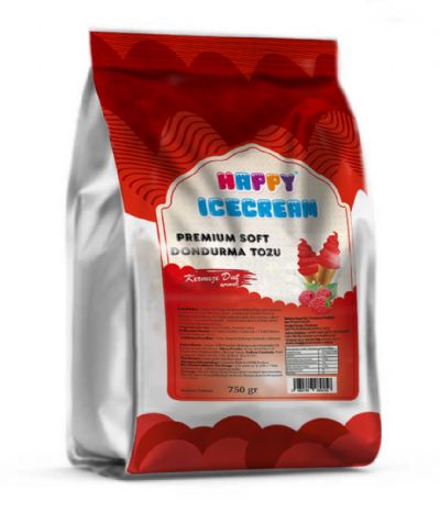Happy Icecream Premium Soft Kırmızı Dut Dondurma Tozu