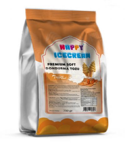 Happy Icecream Premium Soft Toffee Dondurma Tozu