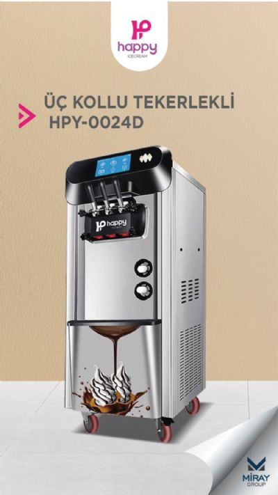 Happyicecream HPY0024 Frozen Yoğurt,Milkshake ve Soft Dondurma Makinasi